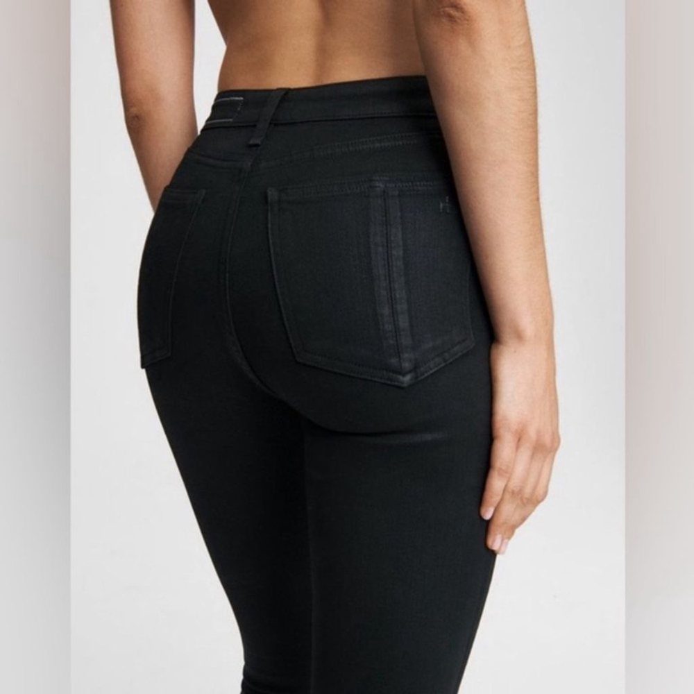 NWT Rag and Bone Nina High Rise Skinny black Jeans Size 24 - Picture 7 of 16